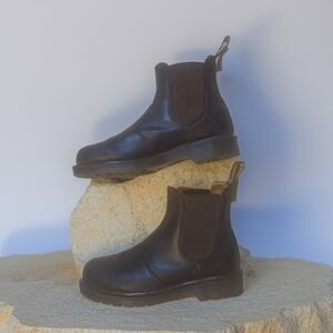 Dr Martens Crazy Horse Chelsea Brown Boots Sz 6